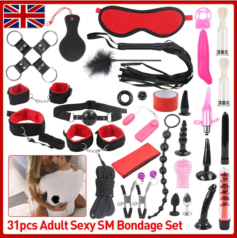Ultimate Bondage Play Set (10-Piece Kit)